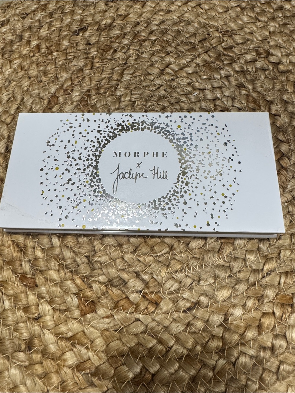 Morphe White Eyeshadow Palette with Gold Metallic Accents